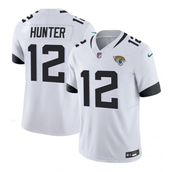 Men's Jacksonville Jaguars #12 Travis Hunter White 2025 Draft F.U.S.E. Vapor Untouchable Limited Football Stitched Jersey - Ujersey