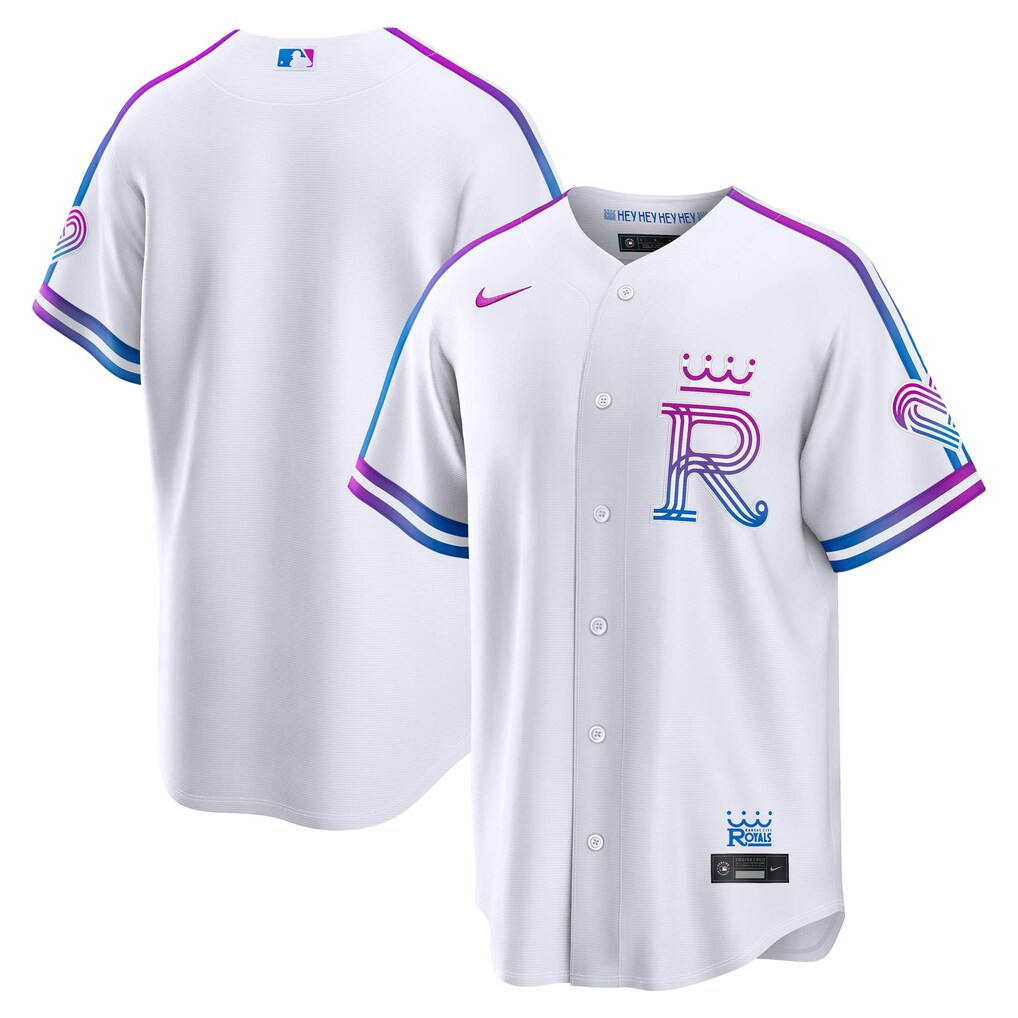 Men's Kansas City Royals Nike White 2026 City Connect Stadium Jersey - SUjersey01