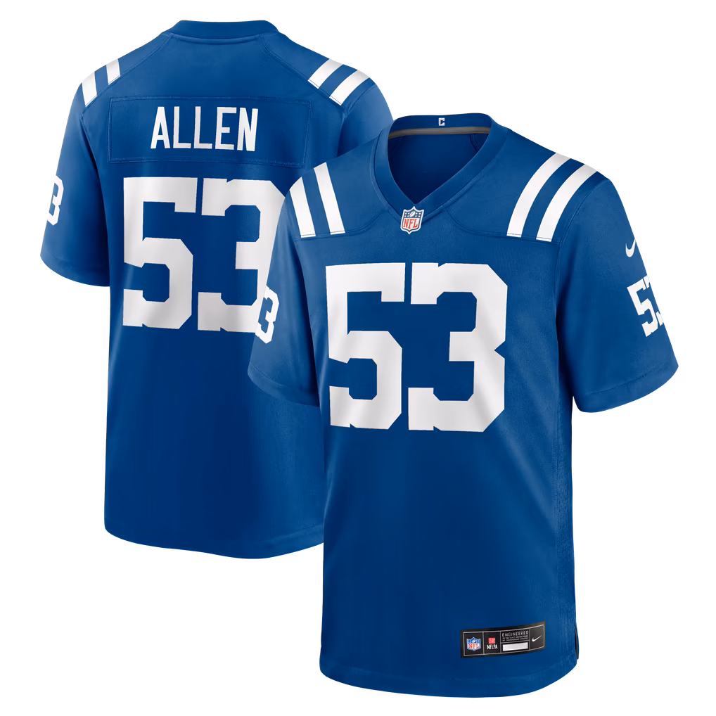 Men's Indianapolis Colts CJ Allen Nike Royal Team Game Jersey - Ujersey