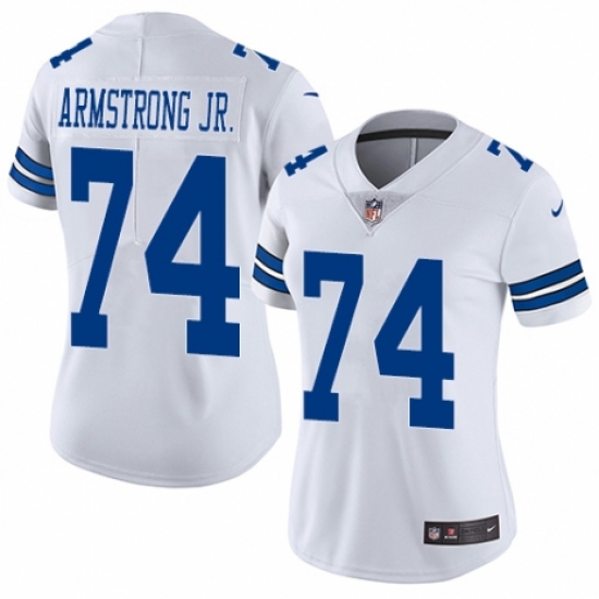 Women's Nike Dallas Cowboys #74 Dorance Armstrong Jr. White Vapor Untouchable Limited Player NFL Jersey - Ujersey