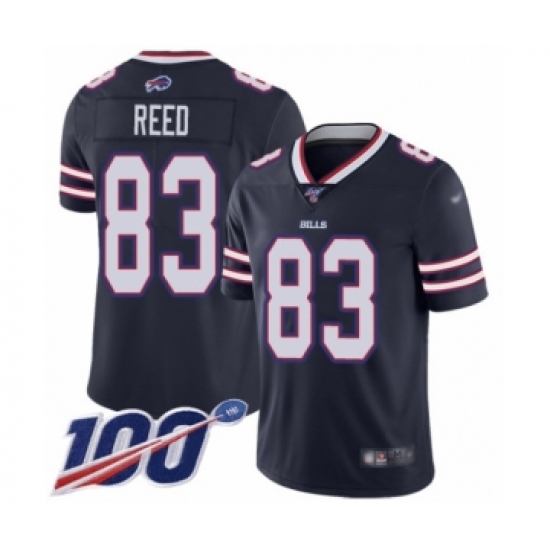 Men's Buffalo Bills #83 Andre Reed Limited Navy Blue Inverted Legend 100th Season Football Jersey - Ujersey