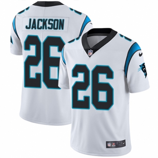 Youth Nike Carolina Panthers #26 Donte Jackson White Vapor Untouchable Limited Player NFL Jersey - Ujersey