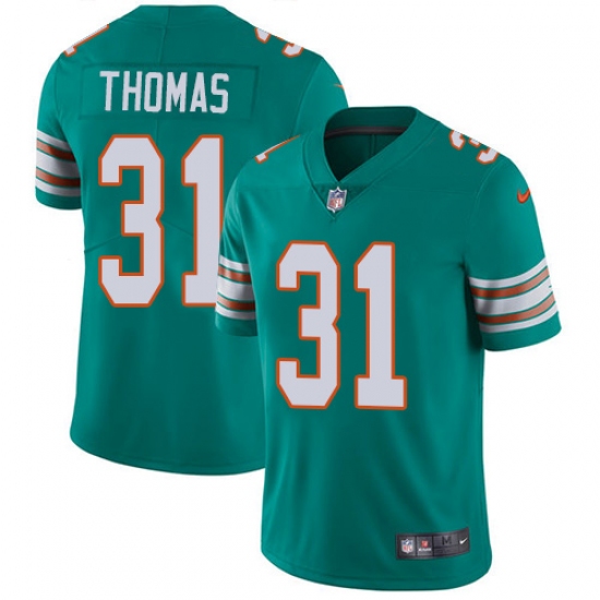 Youth Nike Miami Dolphins #31 Michael Thomas Elite Aqua Green Alternate NFL Jersey - Ujersey