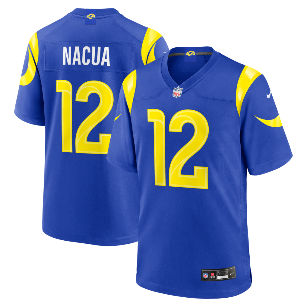 Men's Los Angeles Rams Puka Nacua Nike Royal Team Game Player Jersey - SUjersey01