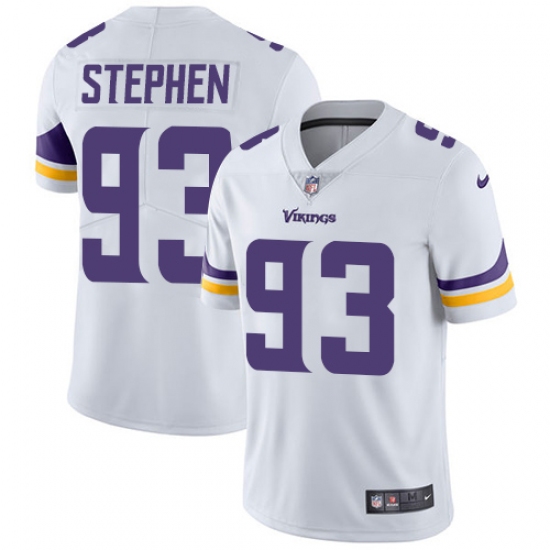 Men's Nike Minnesota Vikings #93 Shamar Stephen White Vapor Untouchable Limited Player NFL Jersey - Ujersey