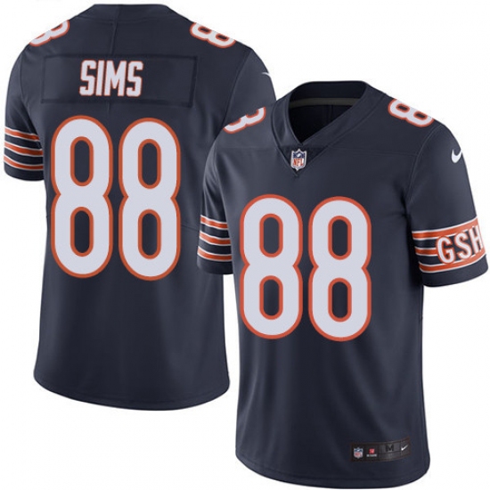 Youth Nike Chicago Bears #88 Dion Sims Navy Blue Team Color Vapor Untouchable Limited Player NFL Jersey - Ujersey