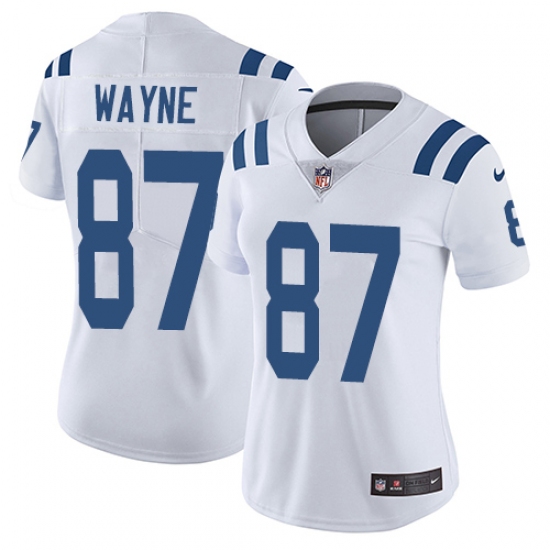 Women's Nike Indianapolis Colts #87 Reggie Wayne White Vapor Untouchable Limited Player NFL Jersey - Ujersey
