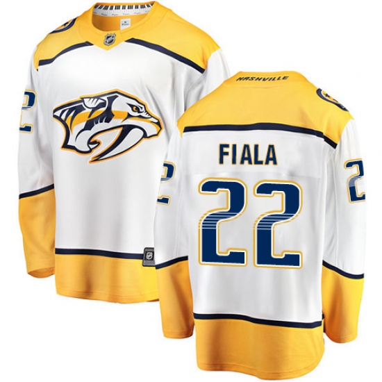 Youth Nashville Predators #22 Kevin Fiala Fanatics Branded White Away Breakaway NHL Jersey