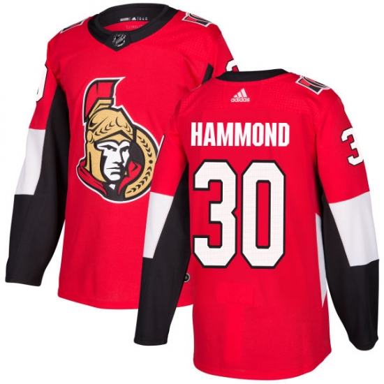 Youth Adidas Ottawa Senators #30 Andrew Hammond Authentic Red Home NHL Jersey - Ujersey
