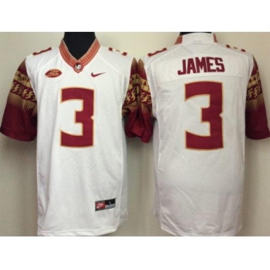 Florida State Seminoles 3 Derwin James White College Football Jersey - Ujersey