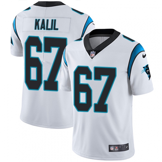 Youth Nike Carolina Panthers #67 Ryan Kalil White Vapor Untouchable Limited Player NFL Jersey - Ujersey