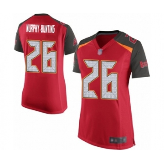 Women's Tampa Bay Buccaneers #26 Sean Murphy-Bunting Game Red Team Color Football Jersey - Ujersey