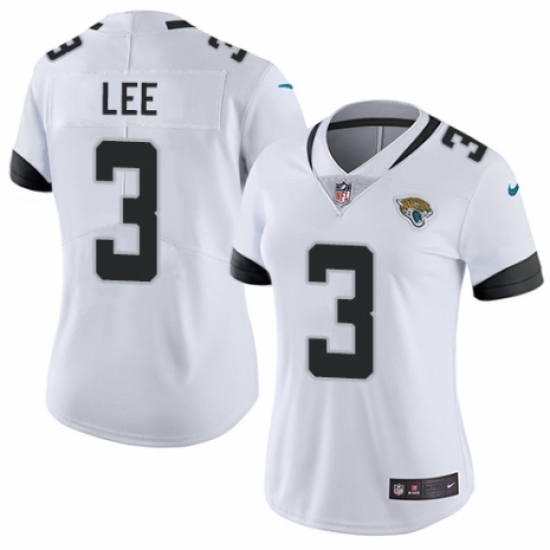 Women's Nike Jacksonville Jaguars #3 Tanner Lee White Vapor Untouchable Elite Player NFL Jersey - Ujersey