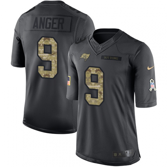 Youth Nike Tampa Bay Buccaneers #9 Bryan Anger Limited Black 2016 Salute to Service NFL Jersey - Ujersey