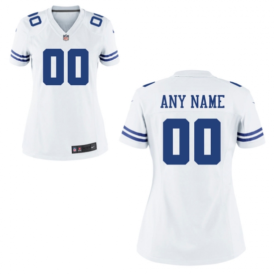 Women's Dallas Cowboys Nike White Custom Game Jersey - Ujersey