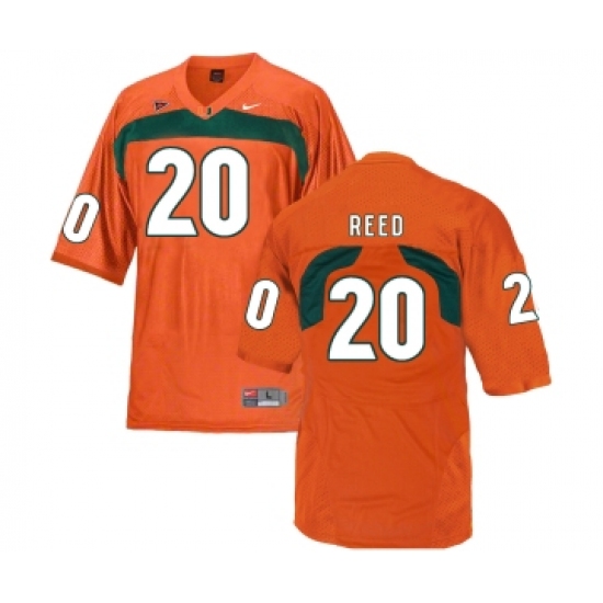 Miami Hurricanes 20 Ed Reed Orange College Football Jersey - Ujersey