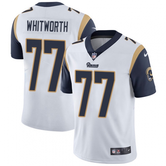 Youth Nike Los Angeles Rams #77 Andrew Whitworth White Vapor Untouchable Limited Player NFL Jersey - Ujersey