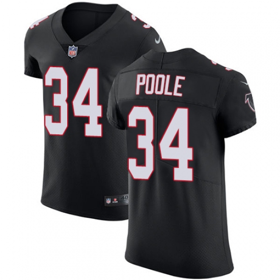Men's Nike Atlanta Falcons #34 Brian Poole Black Alternate Vapor Untouchable Elite Player NFL Jersey - Ujersey