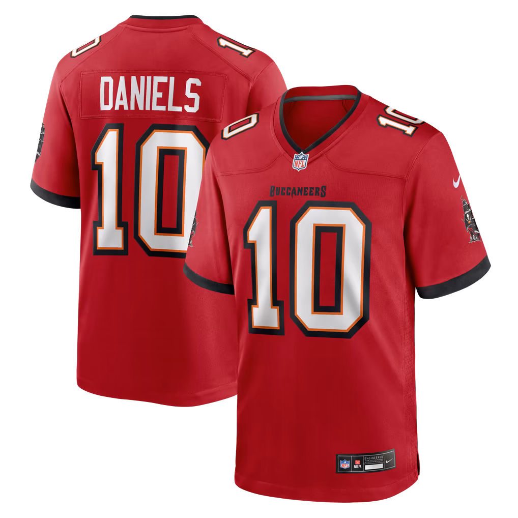 Men's Tampa Bay Buccaneers Jalon Daniels Nike Red Team Game Jersey - Ujersey Shop