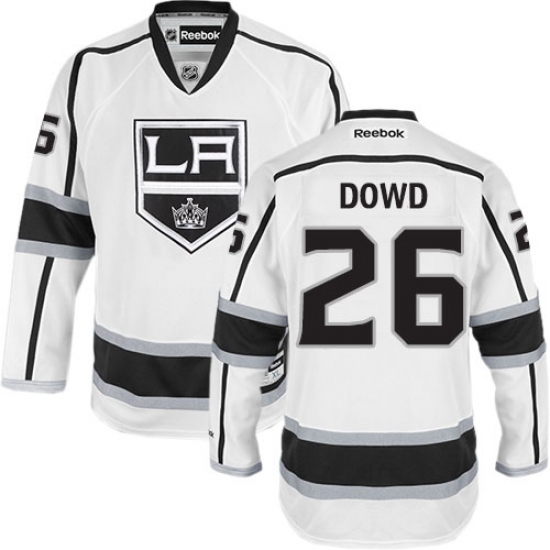 Women's Reebok Los Angeles Kings #26 Nic Dowd Authentic White Away NHL Jersey - Ujersey