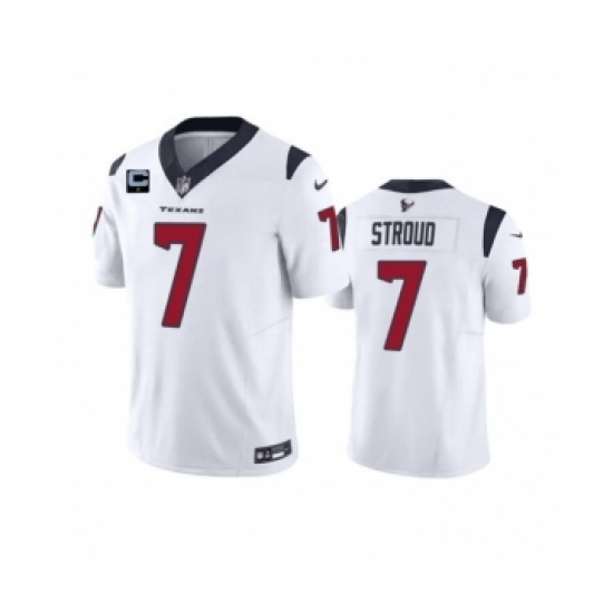 Men's Houston Texans #7 C.J. Stroud White 2023 F.U.S.E. With 1-Star C Patch Vapor Untouchable Limited Football Stitched Jersey - Ujersey