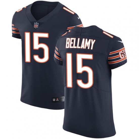 Men's Nike Chicago Bears #15 Josh Bellamy Navy Blue Team Color Vapor Untouchable Elite Player NFL Jersey - Ujersey