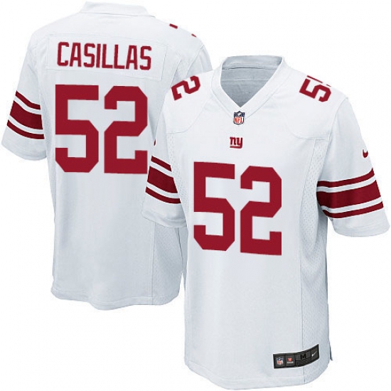 Men's Nike New York Giants #52 Jonathan Casillas Game White NFL Jersey - Ujersey