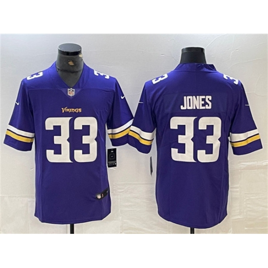 Men's Minnesota Vikings #33 Aaron Jones Purple Vapor Untouchable Limited Stitched Jersey - Ujersey