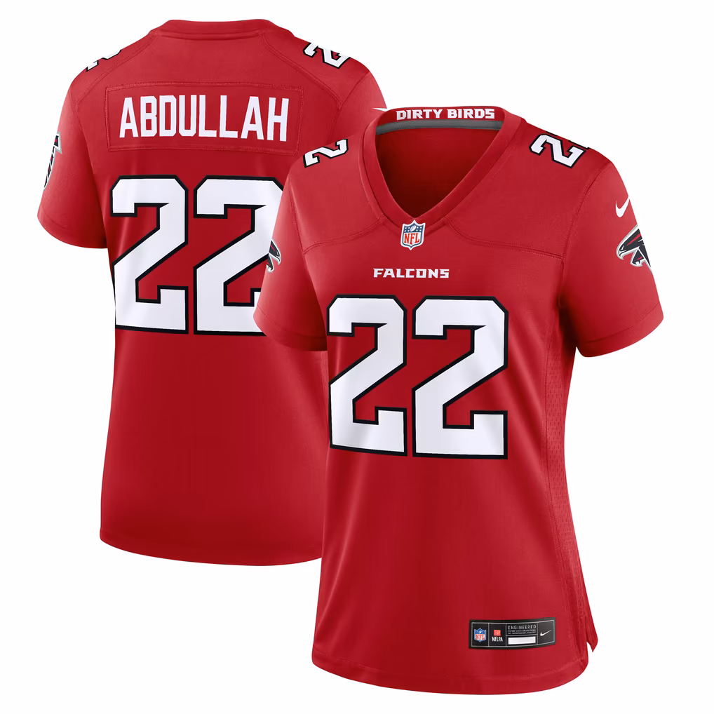 Women's Atlanta Falcons Yasir Abdullah Nike Red Team Game Jersey