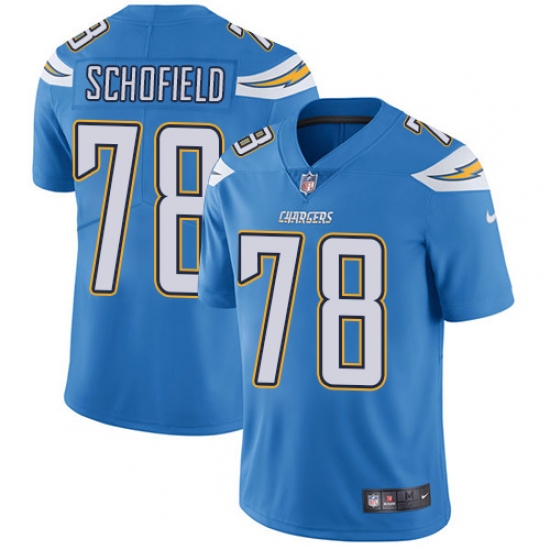 Youth Nike Los Angeles Chargers #78 Michael Schofield Electric Blue Alternate Vapor Untouchable Elite Player NFL Jersey - Ujersey