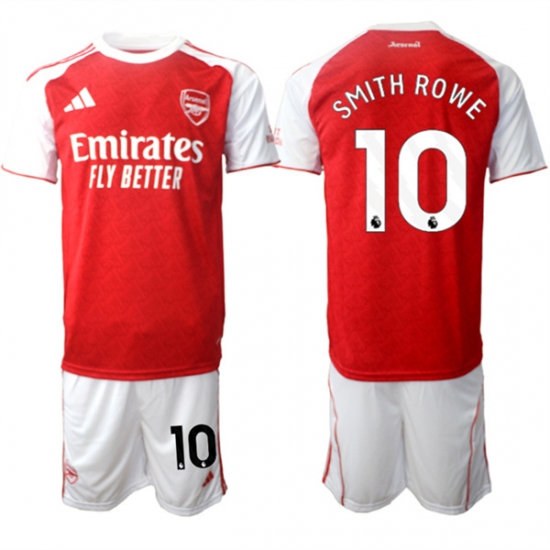 Men's Arsenal F.C #10 Emile Smith Rowe 2026 Red Home Soccer Jersey Suit