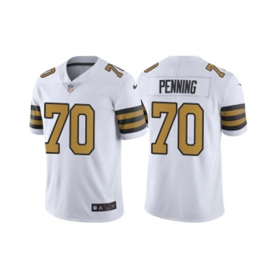 Men's New Orleans Saints #70 Trevor Penning White Color Rush Limited Stitched Jersey - Ujersey