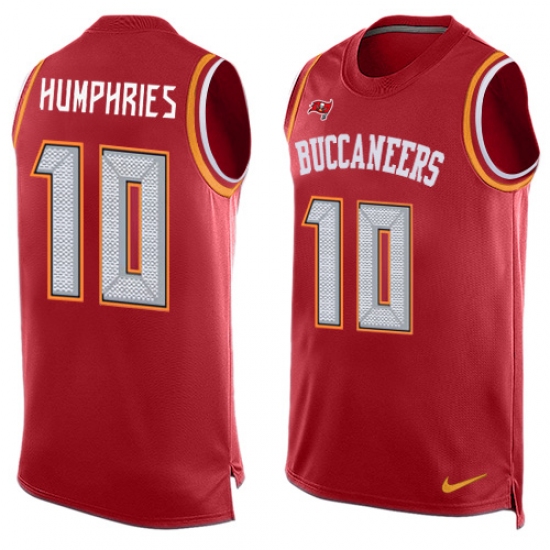 Men's Nike Tampa Bay Buccaneers #10 Adam Humphries Limited Red Player Name & Number Tank Top NFL Jersey