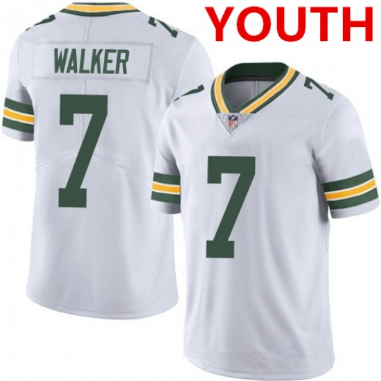 Youth Green Bay Packers #7 Quay Walker White Vapor Untouchable Limited Stitched Football Jersey - Ujersey