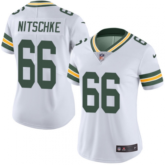 Women's Nike Green Bay Packers #66 Ray Nitschke Elite White NFL Jersey - Ujersey