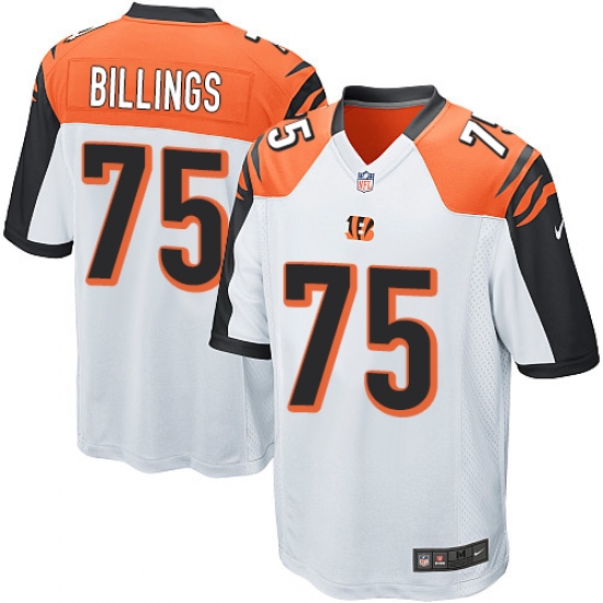 Men's Nike Cincinnati Bengals #75 Andrew Billings Game White NFL Jersey - Ujersey
