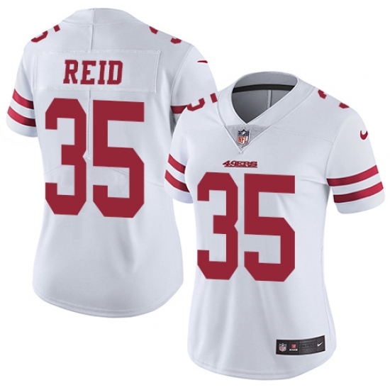 Women's Nike San Francisco 49ers #35 Eric Reid Elite White NFL Jersey - Ujersey