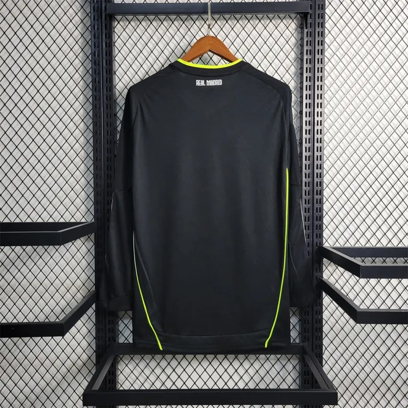 Real Madrid Retro Jersey Away Long Sleeve Soccer Custom Shirt 2010/11