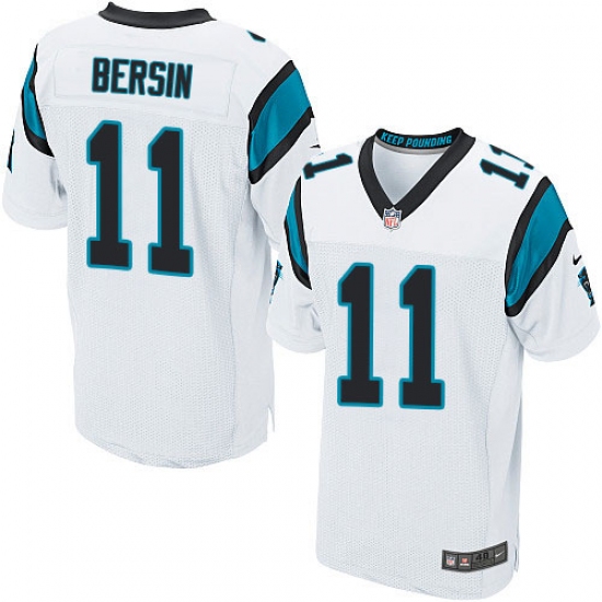 Men's Nike Carolina Panthers #11 Brenton Bersin Elite White NFL Jersey - Ujersey