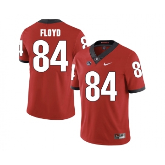Georgia Bulldogs 84 Leonard Floyd Red College Football Jersey - Ujersey