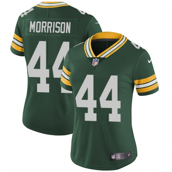 Women's Nike Green Bay Packers #44 Antonio Morrison Green Team Color Vapor Untouchable Limited Player NFL Jersey - Ujersey