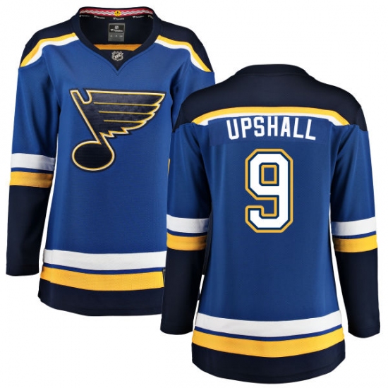 Women's St. Louis Blues #9 Scottie Upshall Fanatics Branded Royal Blue Home Breakaway NHL Jersey - Ujersey