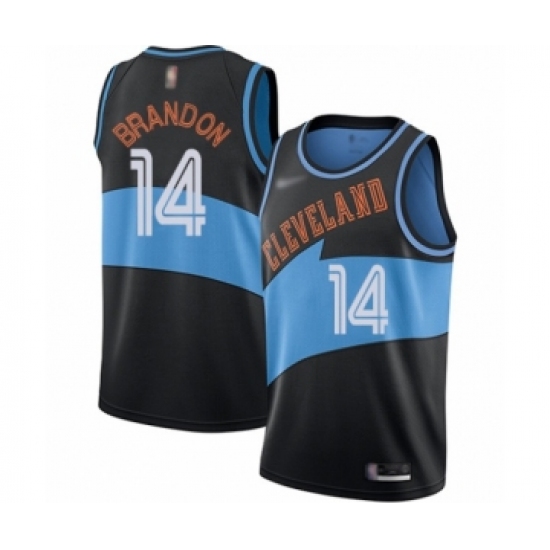Women's Cleveland Cavaliers #14 Terrell Brandon Swingman Black Hardwood Classics Finished Basketball Jersey - Ujersey