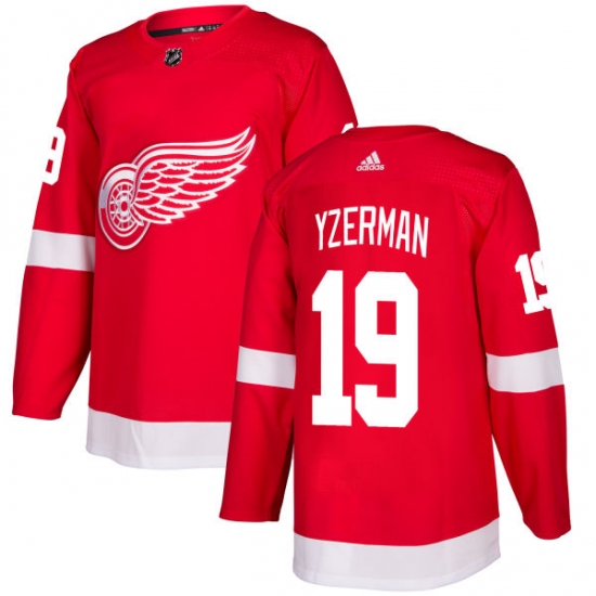 Youth Adidas Detroit Red Wings #19 Steve Yzerman Premier Red Home NHL Jersey - Ujersey