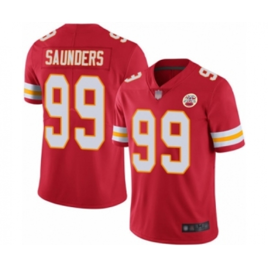 Men's Kansas City Chiefs #99 Khalen Saunders Red Team Color Vapor Untouchable Limited Player Football Jersey - Ujersey