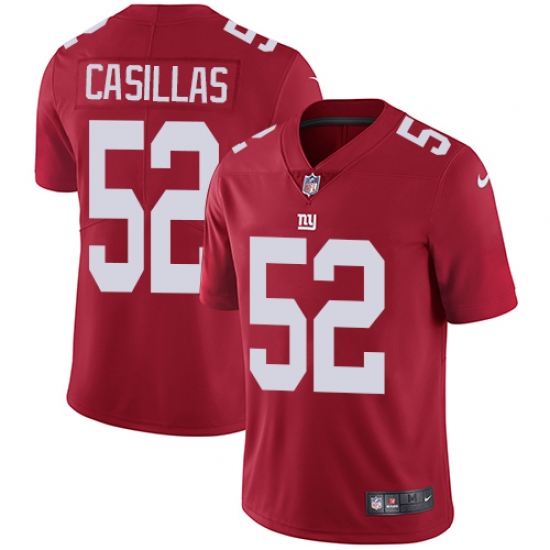 Men's Nike New York Giants #52 Jonathan Casillas Red Alternate Vapor Untouchable Limited Player NFL Jersey - Ujersey
