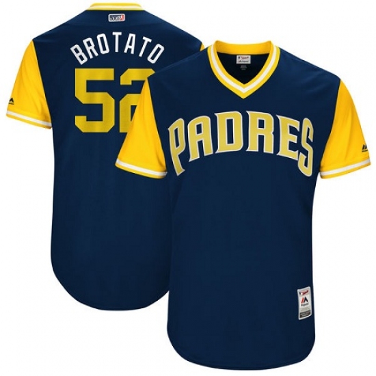 Men's Majestic San Diego Padres #52 Brad Hand 