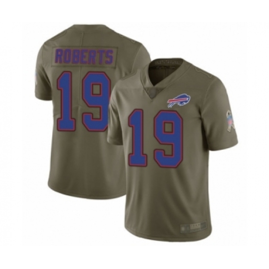 Youth Buffalo Bills #19 Andre Roberts Limited Olive 2017 Salute to Service Football Jersey - Ujersey