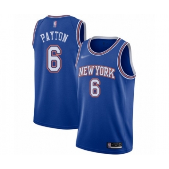 Youth New York Knicks #6 Elfrid Payton Swingman Blue Basketball Jersey - Statement Edition - Ujersey