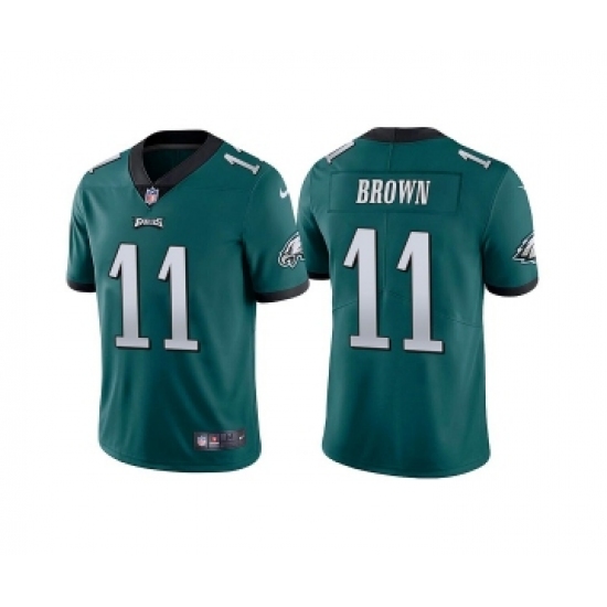Youth Philadelphia Eagles #11 A. J. Brown Green Vapor Untouchable Limited Stitched Football Jersey - Ujersey